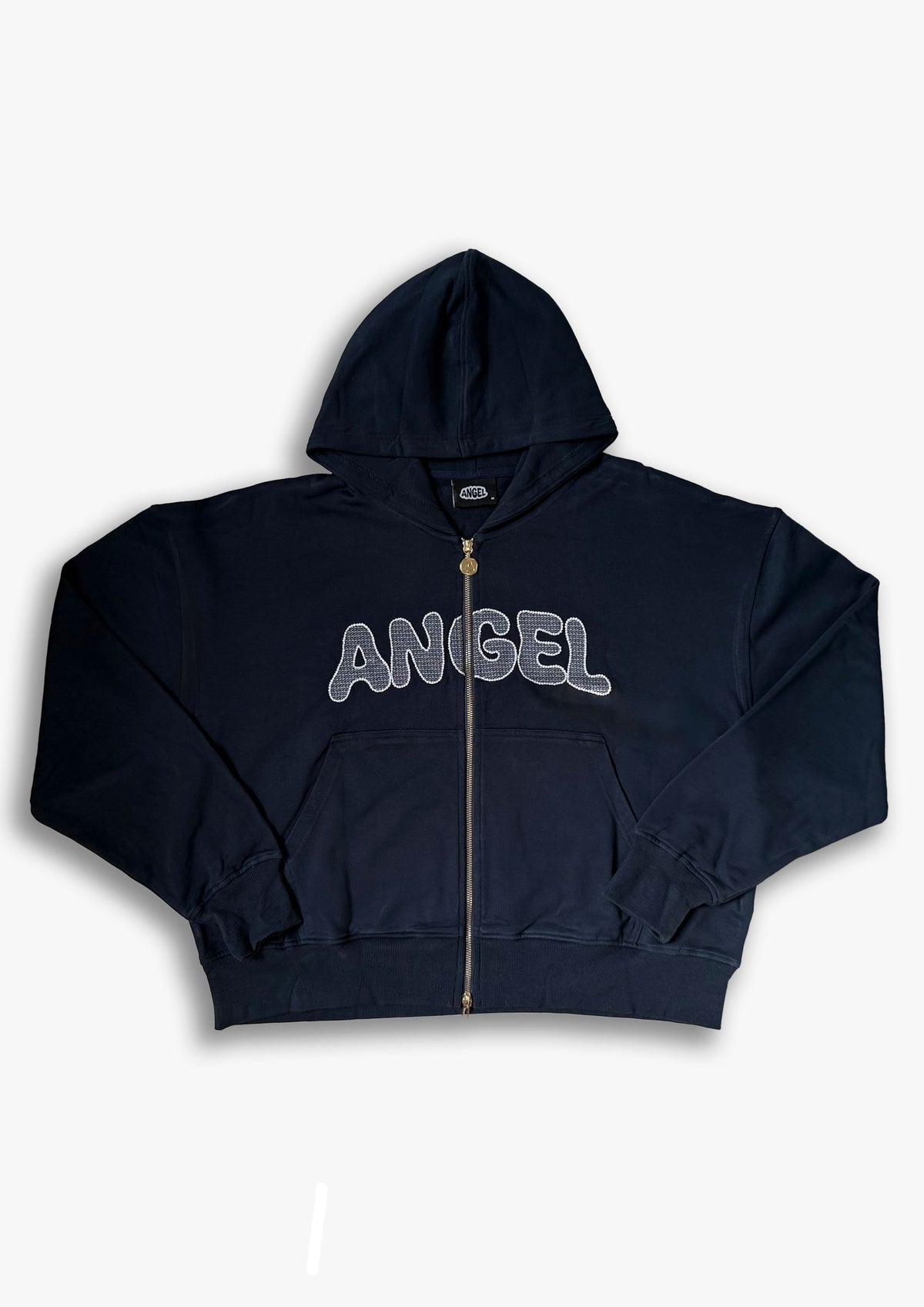 Angel Zip-Up Hoodie Navy